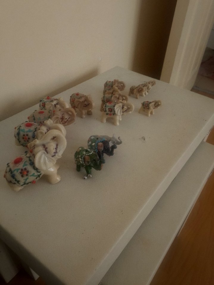 Camel Renkli Küçük Fil Figürinleri Seti - Görsel 4