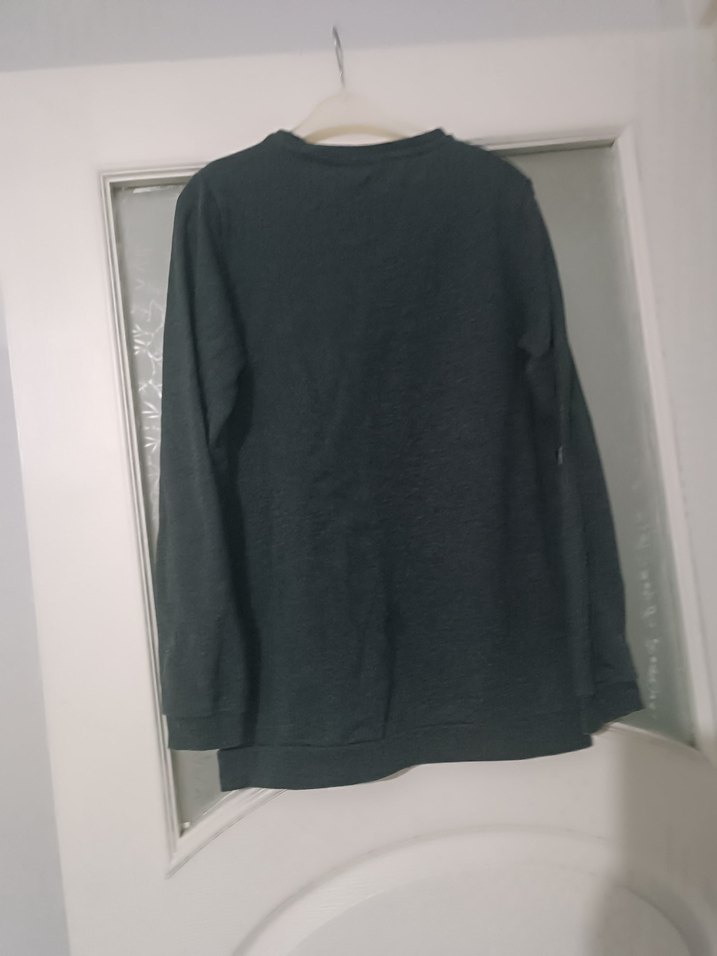 Erkek Gri Uzun Kollu Sweatshirt - Görsel 3