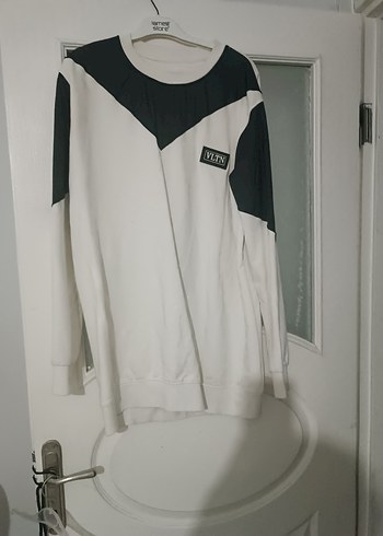 LC Waikiki Gri Beyaz Uzun Kollu Rahat Sweatshirt