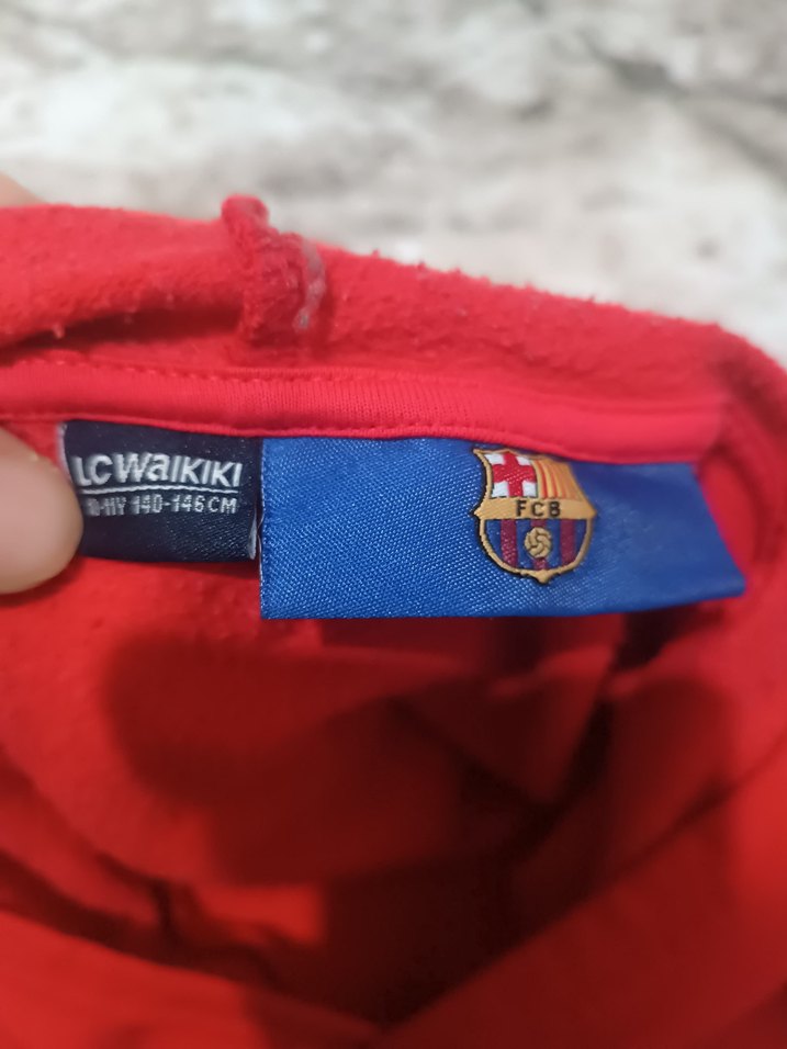 Kırmızı FC Barcelona Sweatshirt - Görsel 3