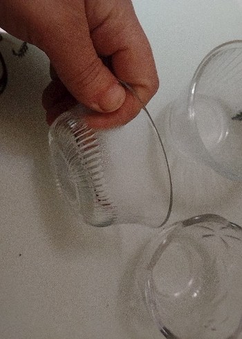 Şeffaf Cam Dekoratif Kase Seti - Görsel 2