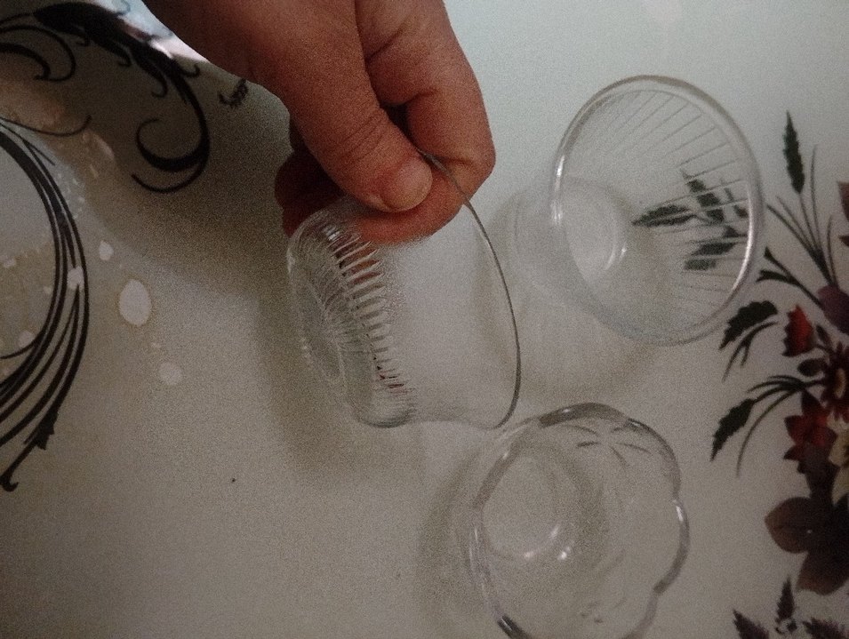 Şeffaf Cam Dekoratif Kase Seti - Görsel 2