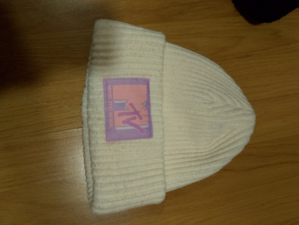 Bej Örgü Kadın Yün Bere - Görsel 2