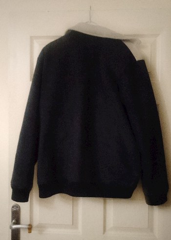 Gri Siyah Fermuarlı Erkek Günlük Ceket - Görsel 3