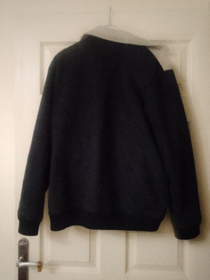 Gri Siyah Fermuarlı Erkek Günlük Ceket - Görsel 3