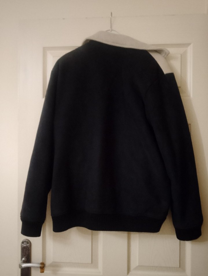 Gri Siyah Fermuarlı Erkek Günlük Ceket - Görsel 4