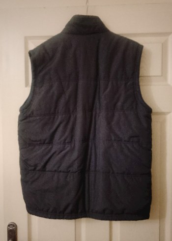 Erkek Siyah Fermuarlı Yelek Yaka - Görsel 2