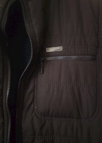 Erkek Siyah Fermuarlı Yelek Yaka - Görsel 5