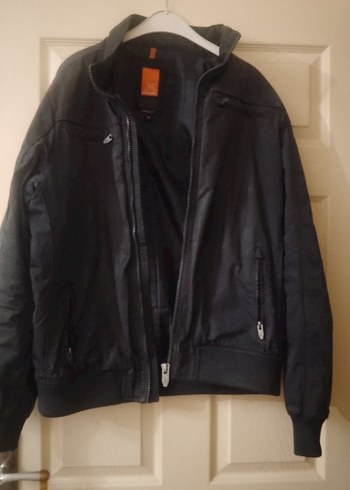 Siyah Fermuarlı Erkek Street Wear Mont - Görsel 2