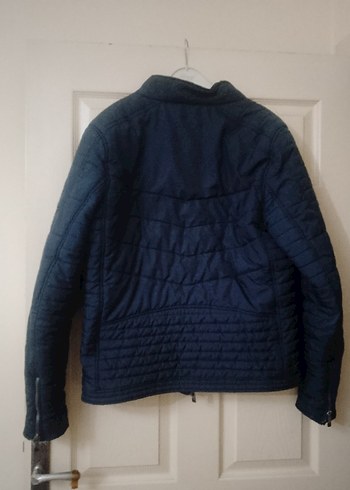 Erkek Mavi Fermuarlı Günlük Mont - Görsel 4