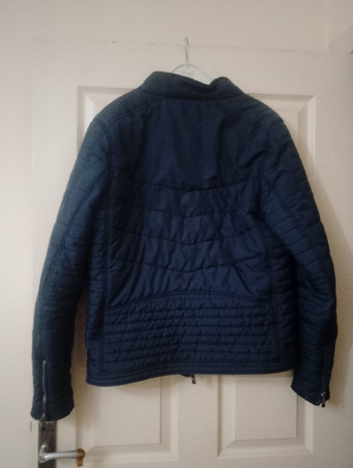 Erkek Mavi Fermuarlı Günlük Mont - Görsel 4