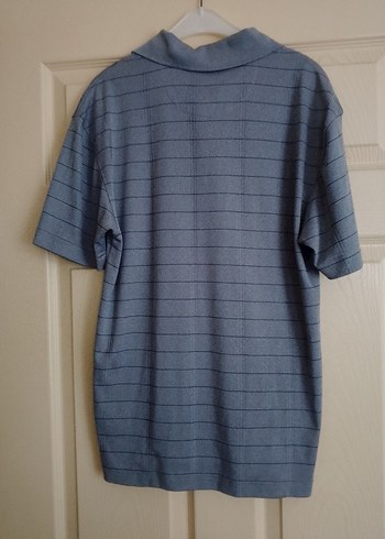 Gri Erkek Polo Yaka Kısa Kollu Tişört - Görsel 3