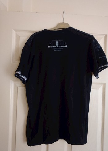 Erkek Siyah Baskılı Regular Fit Tişört - Görsel 3