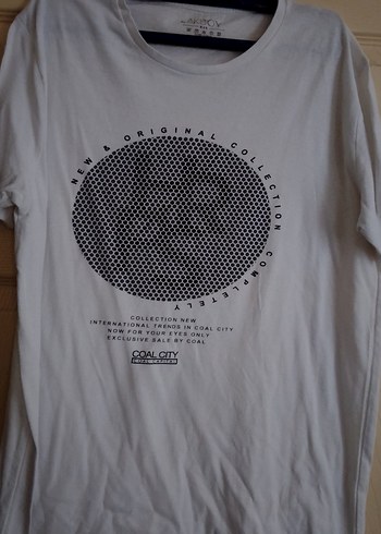 Beyaz Erkek Oversize Baskılı Tişört - Görsel 3