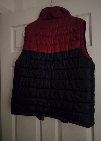 Bordo Siyah Fermuarlı Erkek Yelek - Görsel 4