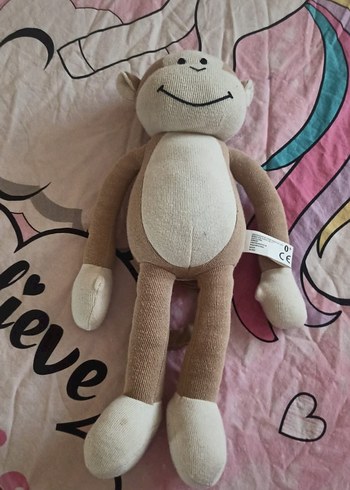 Beden Renk Pastel Kahverengi Peluş Maymun Oyuncak