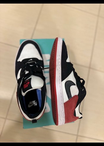 Erkek Beyaz Siyah Spor Ayakkabı Velcro - Görsel 2