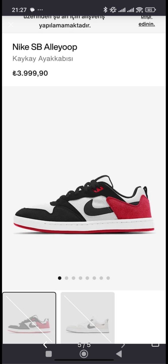 Erkek Beyaz Siyah Spor Ayakkabı Velcro - Görsel 5