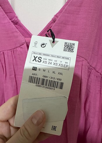 Zara Pembe Uzun Bohem Elbise - Görsel 6