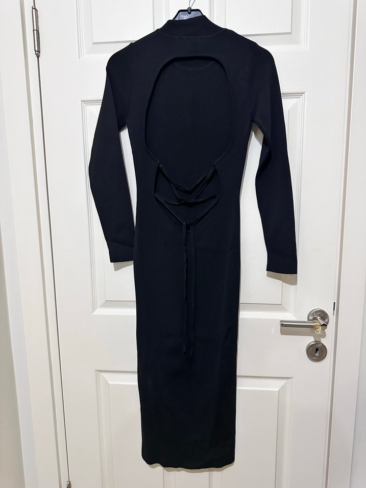 Siyah Uzun Kollu Strappy Monokini - Görsel 5