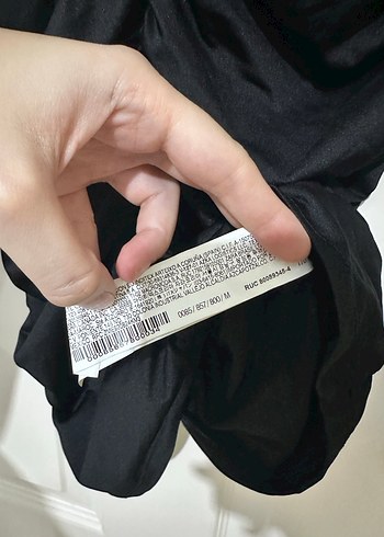 Drapeli Siyah Uzun Kollu Kadın Bluz - Görsel 2