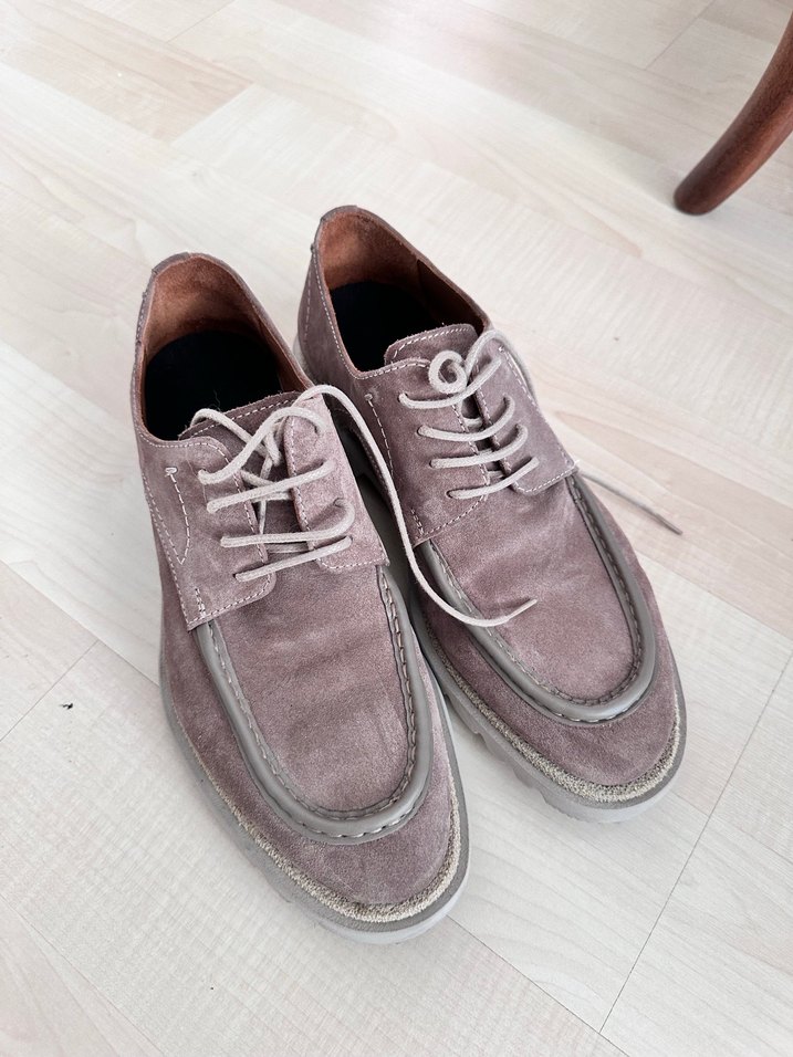 Bej Süet Erkek Klasik Ayakkabı - Görsel 5