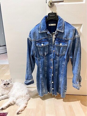 m Beden Zara jean elbise