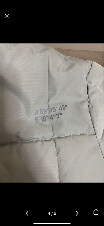 m Beden beyaz Renk H&M erkek mont