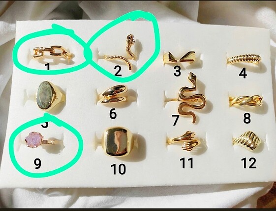 6 Adet Yüzük