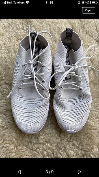 35 Beden Hummel beyaz spor ayakkabı