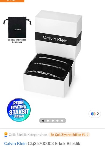 Calvin Klein Calvin Klein Zincir Detaylı Kadın Bileklik