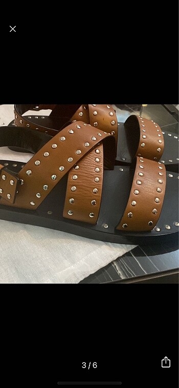 41 Beden Zara zımbalı sandalet