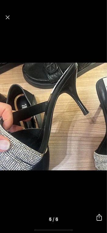 42 Beden Zara taşlı ayakkabı
