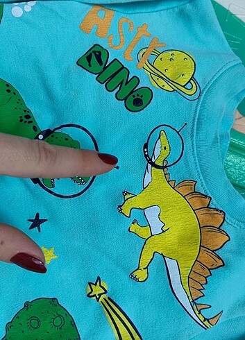 1,5 Yaş Beden çeşitli Renk Bebek pijama takimi