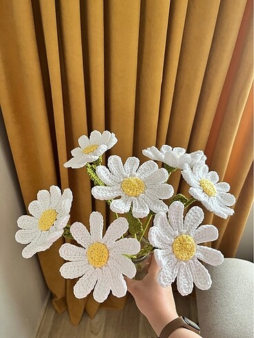 Örgü papatya - Görsel 3