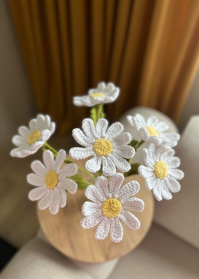 Örgü papatya - Görsel 2