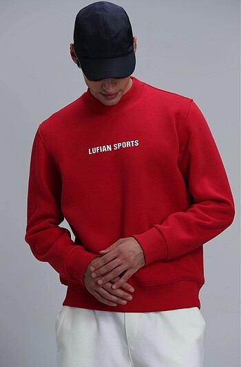 Lufian Star erkek Sweatshirt kırmızı
