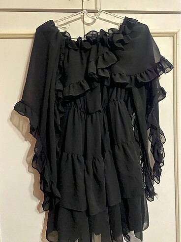Mini şifon elbise