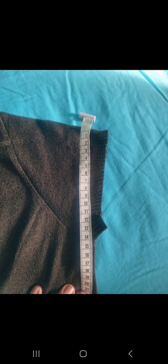 Düğmeli V Yaka Kahverengi Kısa Kollu Hırka - Görsel 5