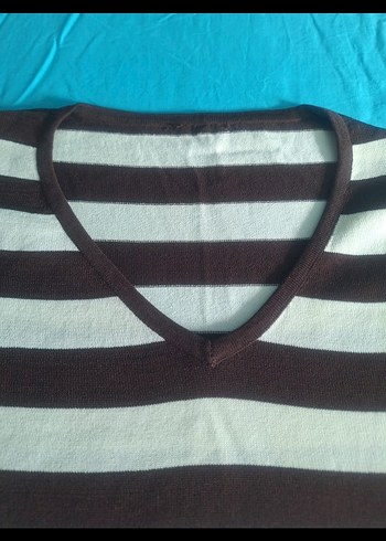 V Yaka Perlina kadın kazak - Görsel 3