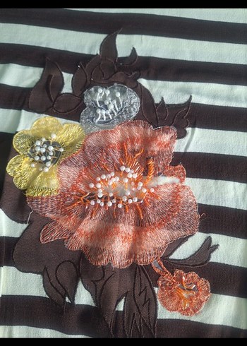 V Yaka Perlina kadın kazak - Görsel 2