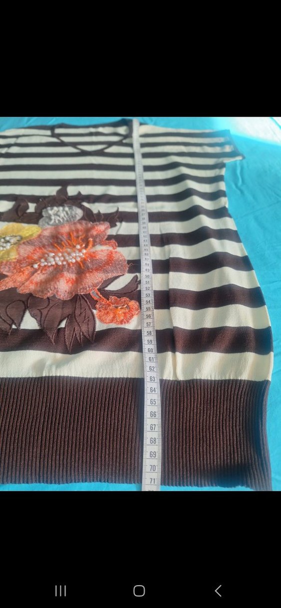 V Yaka Perlina kadın kazak - Görsel 5