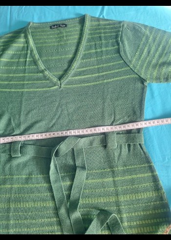 Yeşil Triko Kazak - Görsel 3