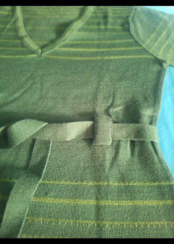 Yeşil Triko Kazak - Görsel 5