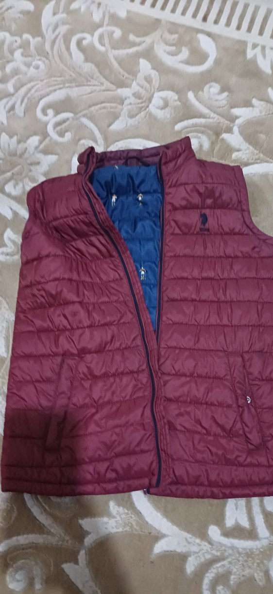 Bordo Fermuarlı Erkek Çocuk  Yelek - Görsel 4