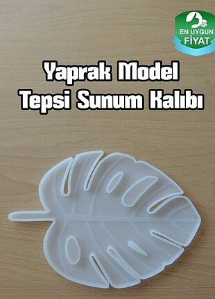 Yaprak model epoksi tepsi kalıbı