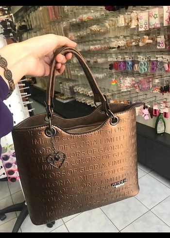 Zincir Detaylı Kahverengi Deri Kadın Çanta
