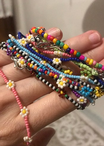 Beden Renkli Boncuklu Çocuk Bileklikleri