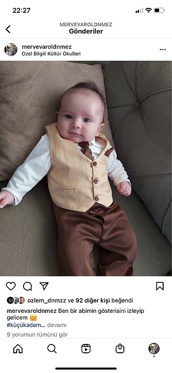 Erkek bebek takım elbise ,Mevlüt kıyafeti