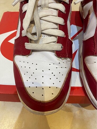 40 Beden kırmızı Renk dunk low gym red retro orijinal 40 numara